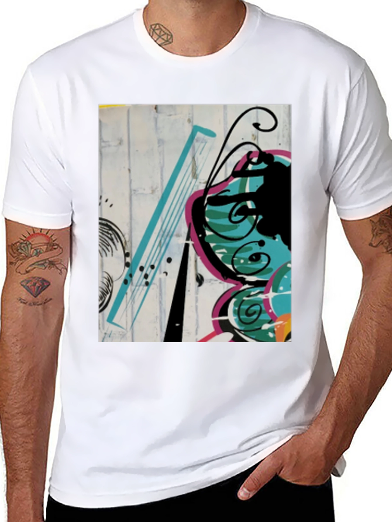Abstract Butterfly Graphic Tee
