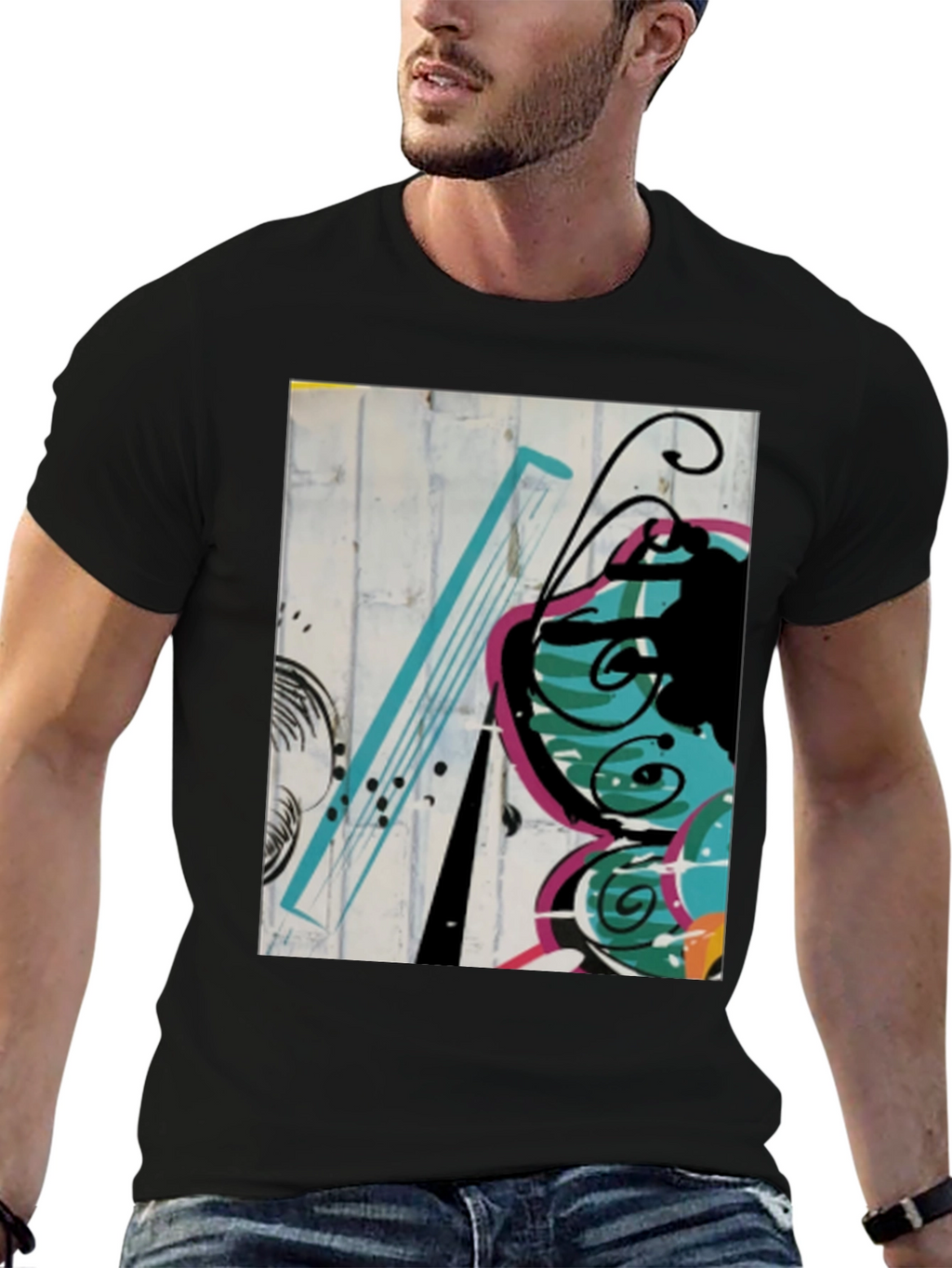 Abstract Butterfly Graphic Tee