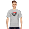 Diamond With Cat and Hearts Vector Two Colors
