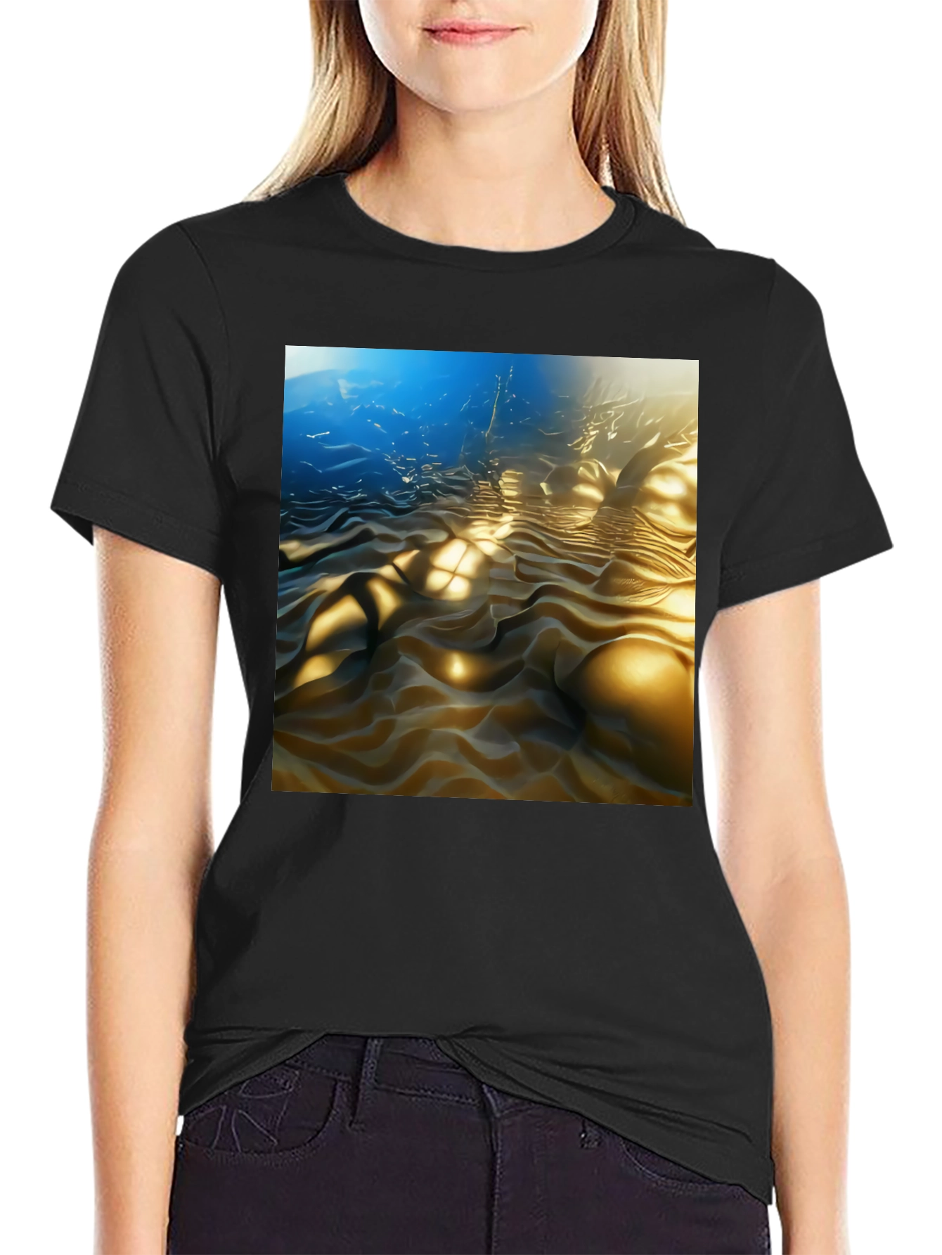 Surreal Sandscape Black Tee