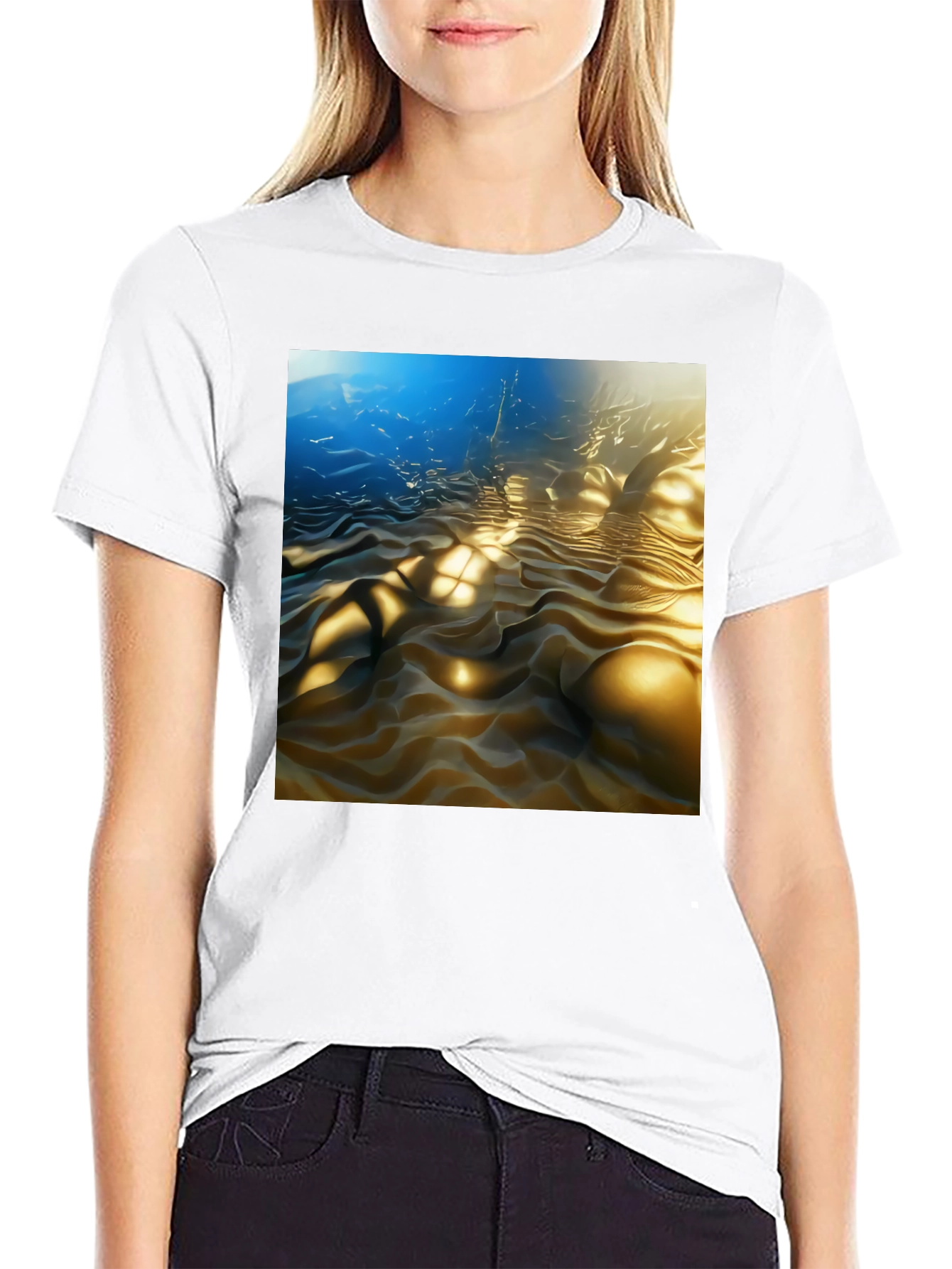 Surreal Sandscape Black Tee