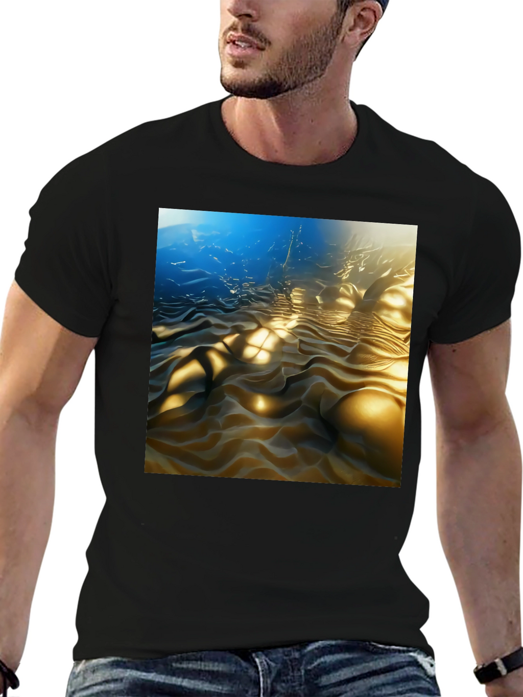 Surreal Sandscape Black Tee