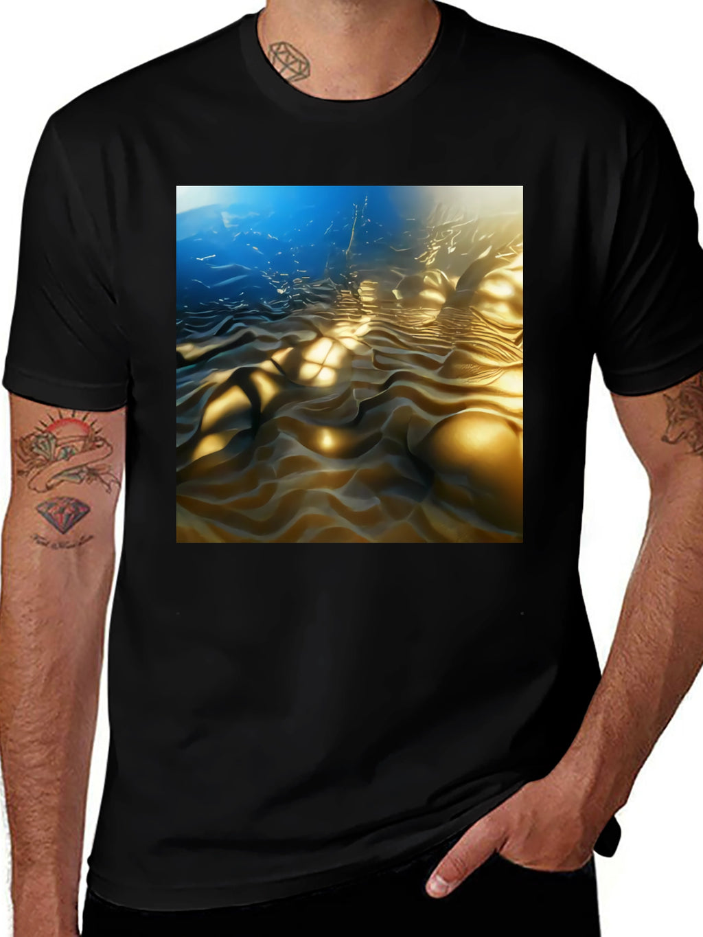 Surreal Sandscape Black Tee