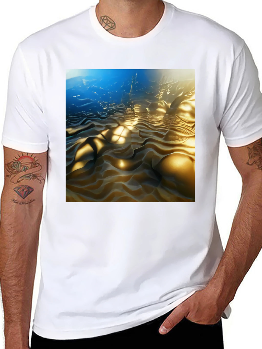 Surreal Sandscape Black Tee