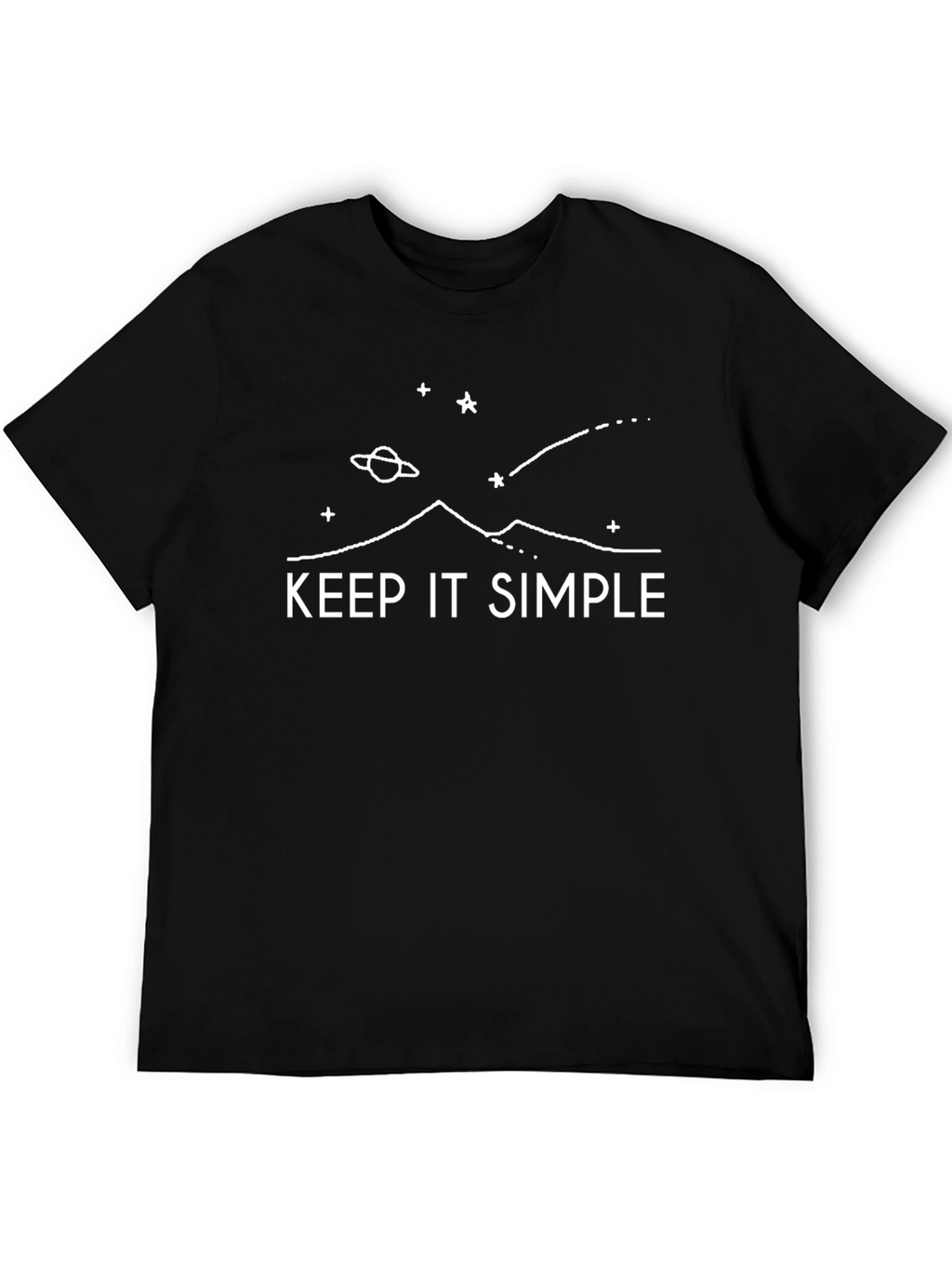 Keep It Simple Graphic Tee - Stylish Comfort