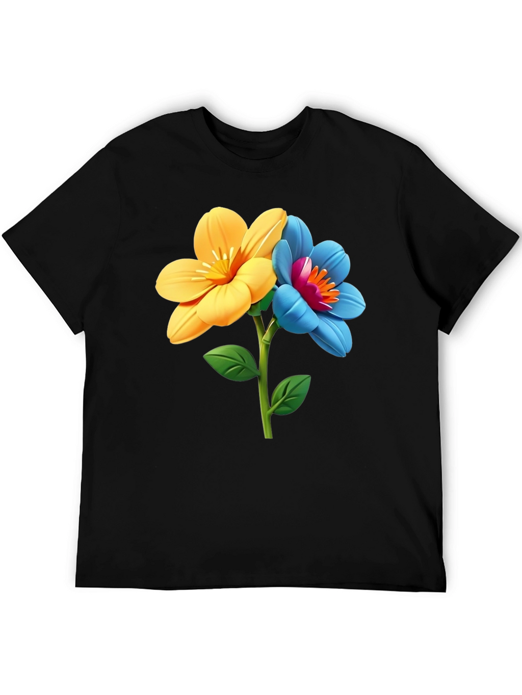 Floral T-Shirt - Artistic Flower Graphic