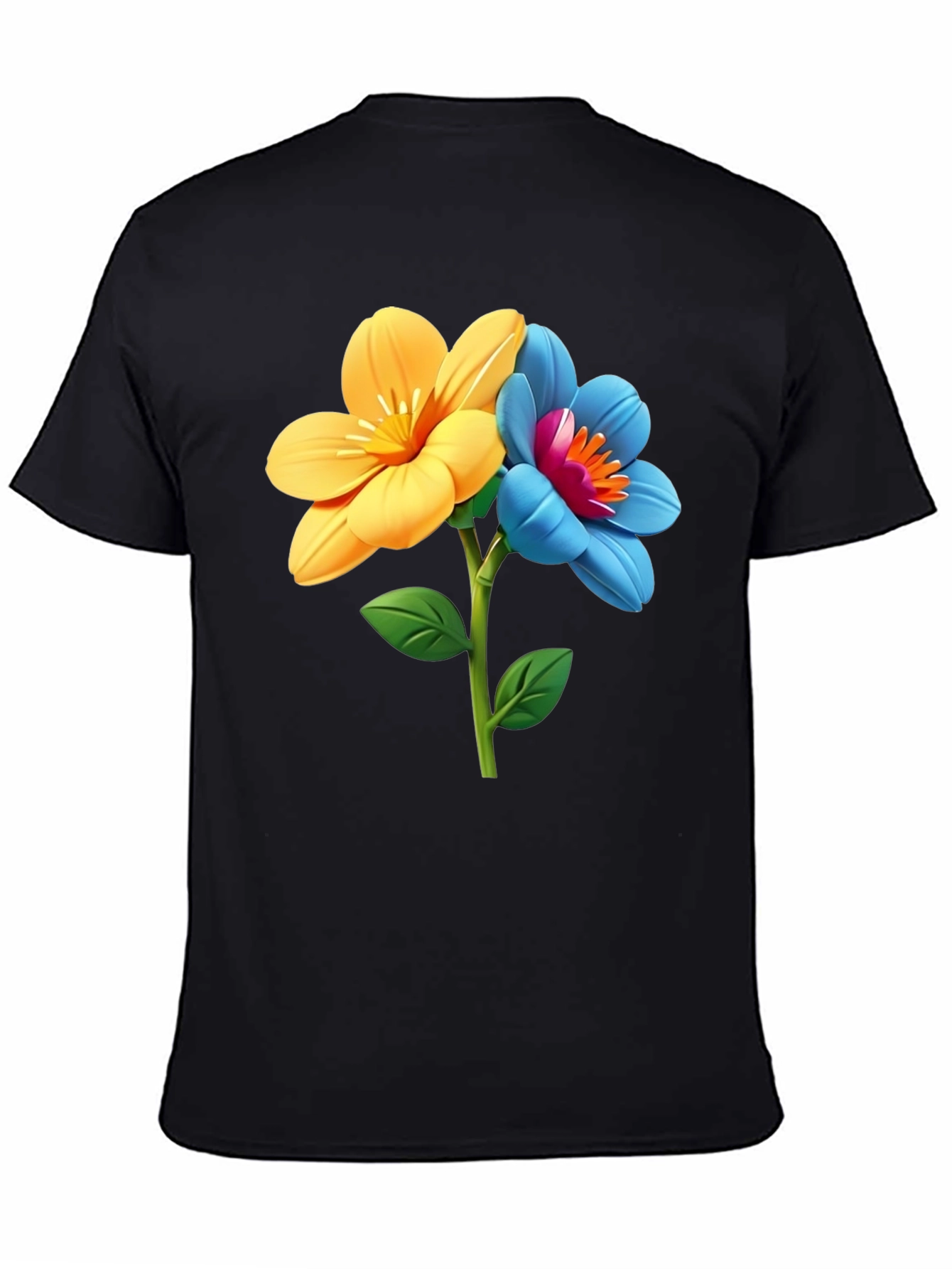 Floral T-Shirt - Artistic Flower Graphic