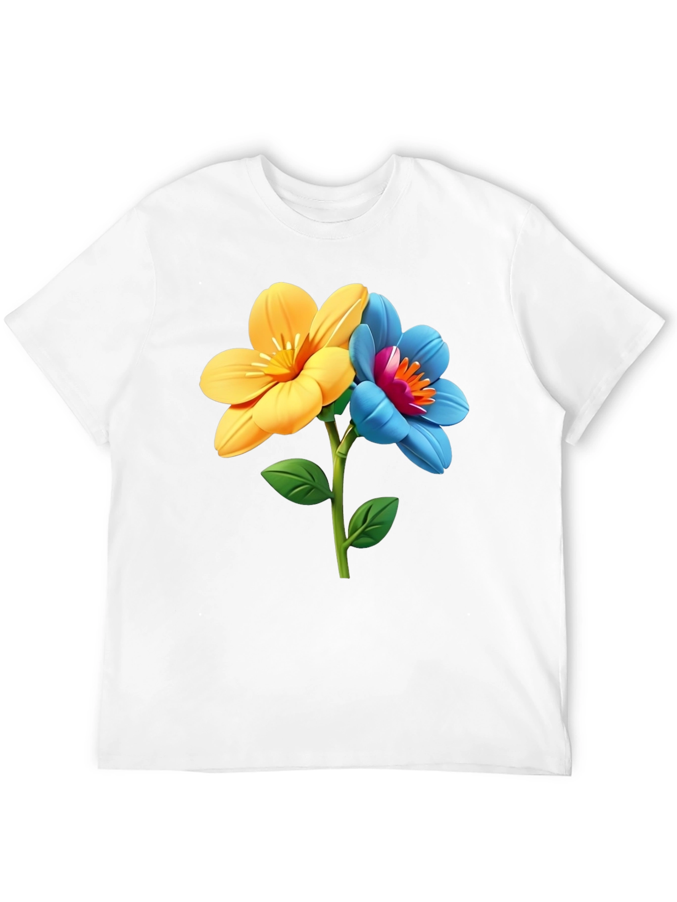 Floral T-Shirt - Artistic Flower Graphic