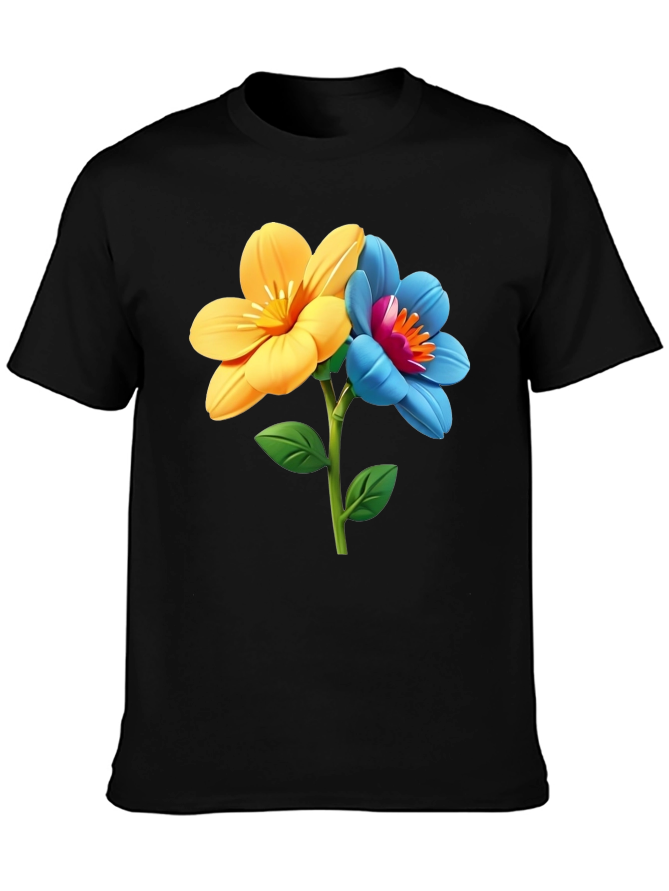 Floral T-Shirt - Artistic Flower Graphic