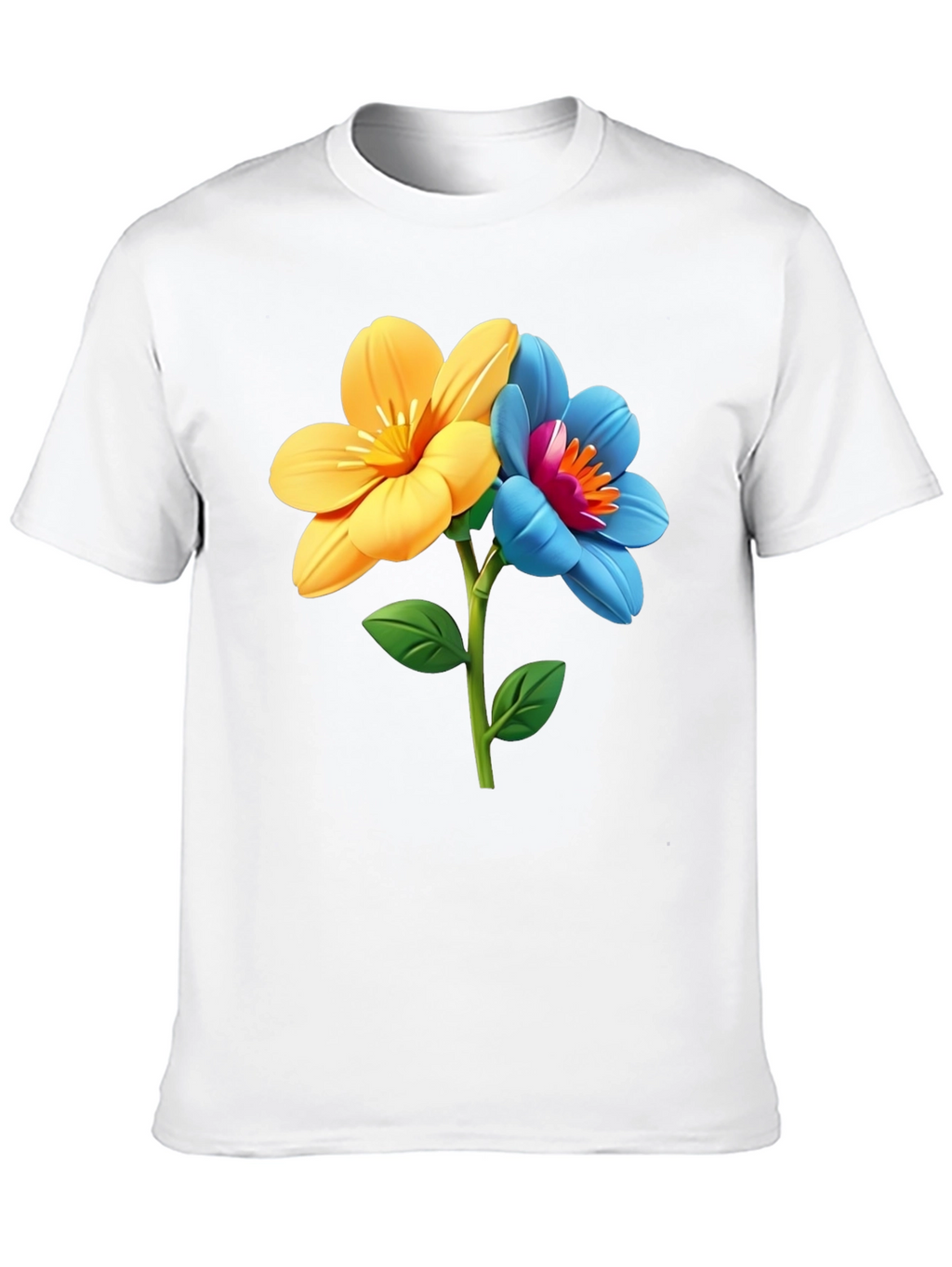 Floral T-Shirt - Artistic Flower Graphic