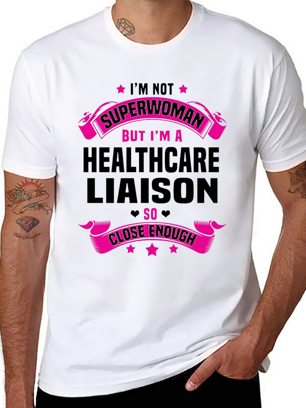 Healthcare Liaison T-Shirt - Superwoman Design