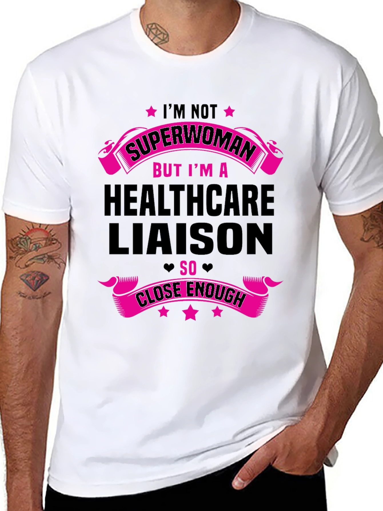 Healthcare Liaison T-Shirt - Superwoman Design