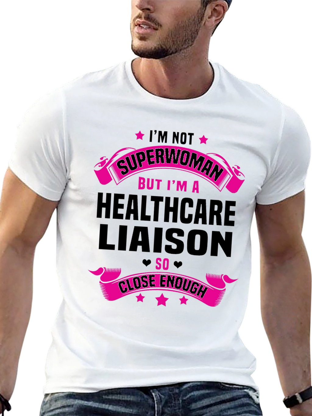 Healthcare Liaison T-Shirt - Superwoman Design