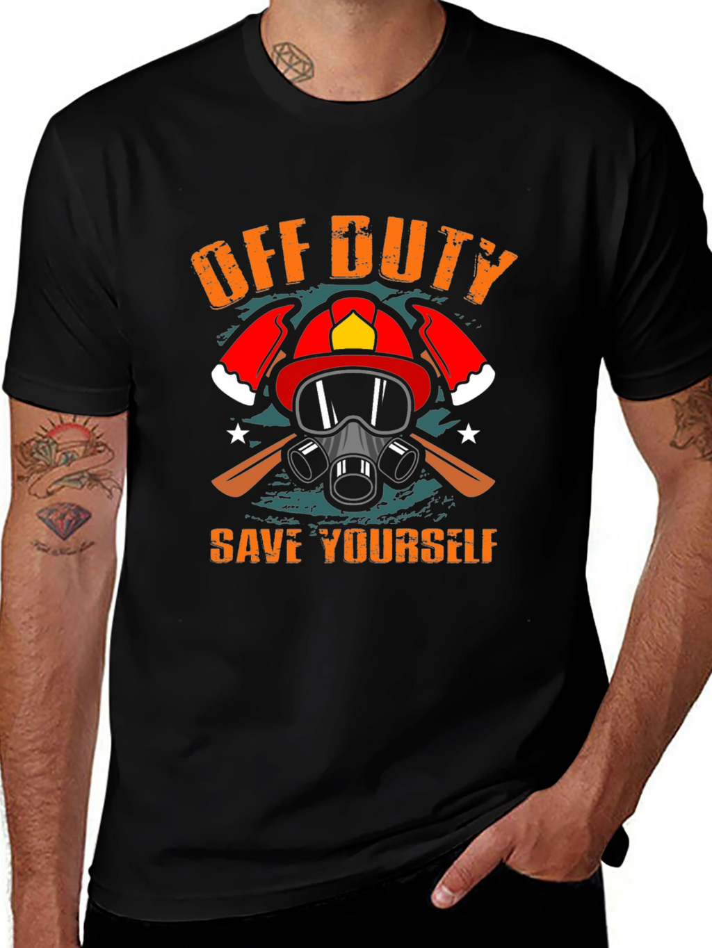 Off Duty Save Yourself Graphic Tee