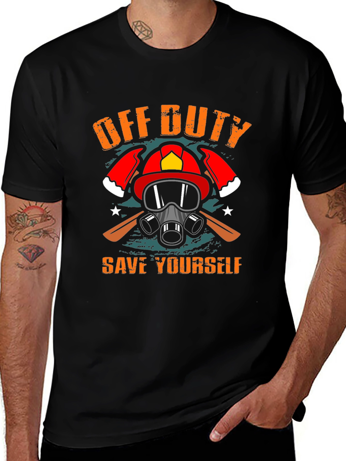 Off Duty Save Yourself Graphic Tee