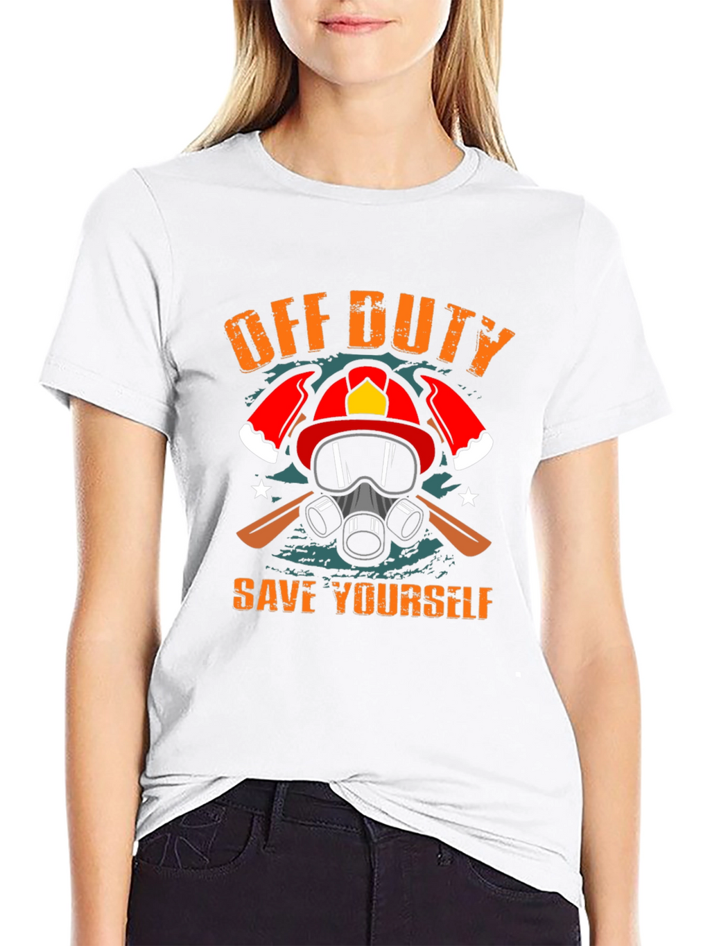 Off Duty Save Yourself Graphic Tee