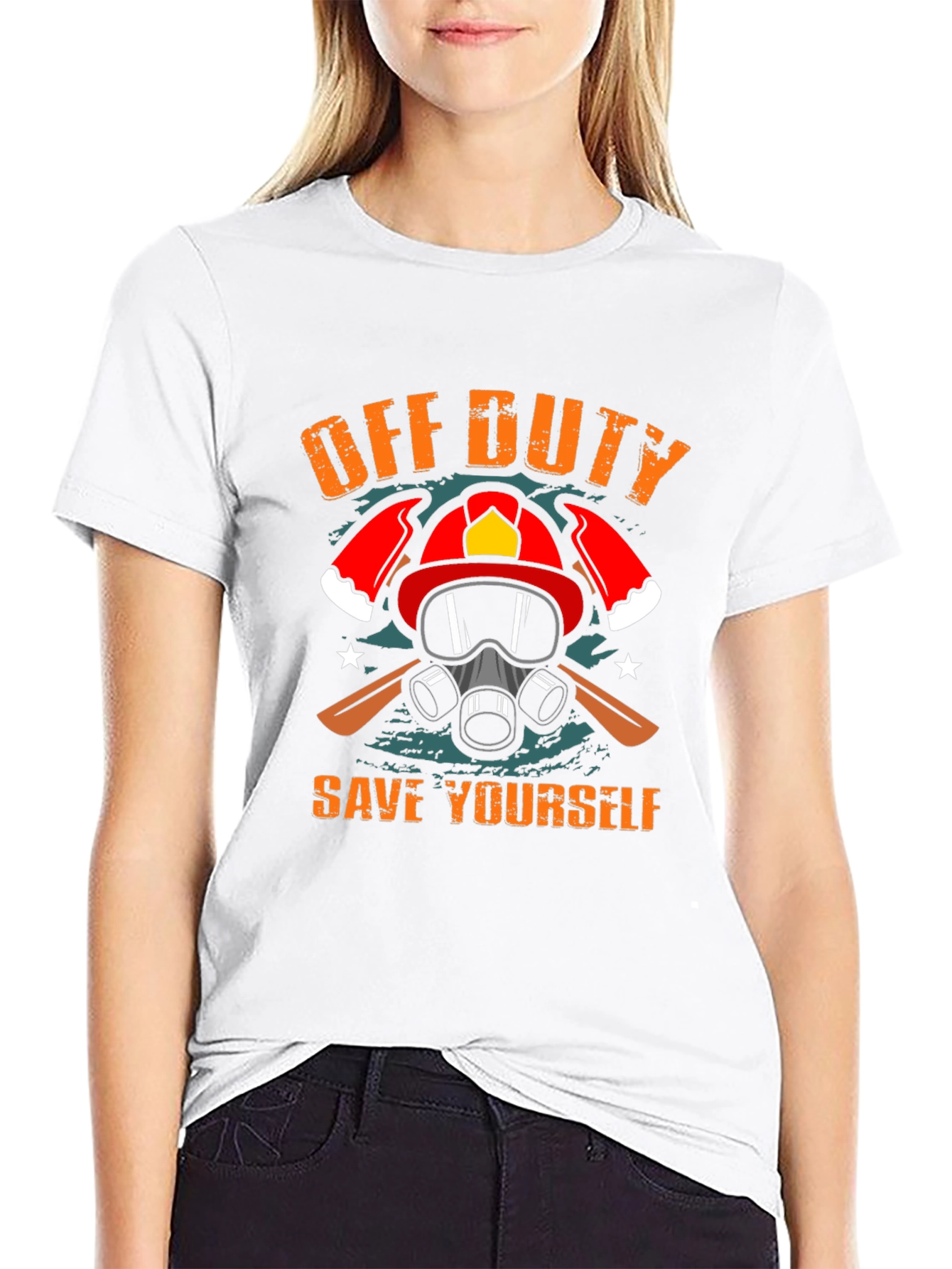 Off Duty Save Yourself Graphic Tee