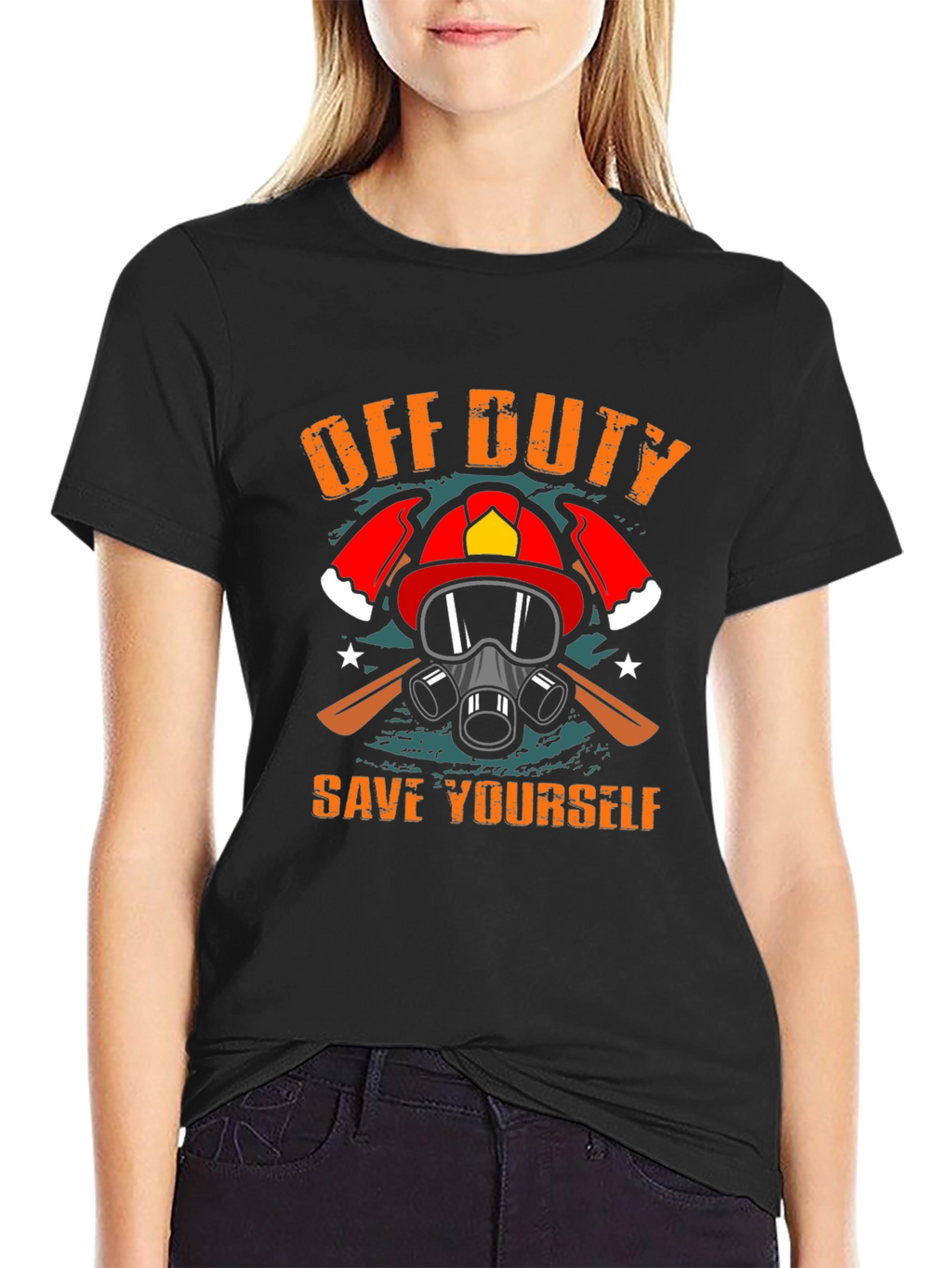 Off Duty Save Yourself Graphic Tee