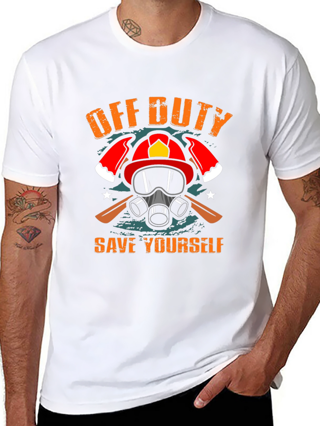 Off Duty Save Yourself Graphic Tee