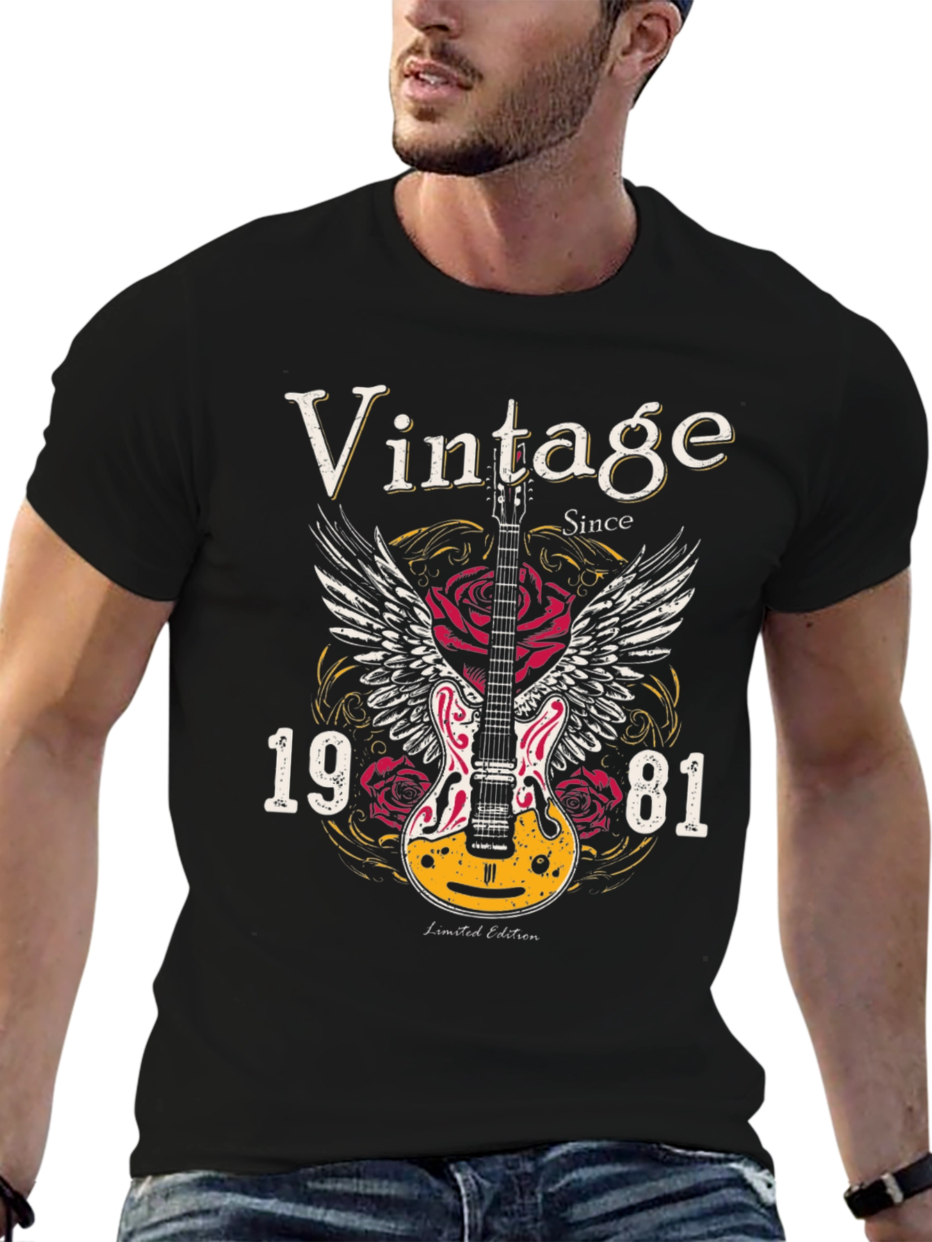 Vintage 1981 Guitar Wings T-Shirt