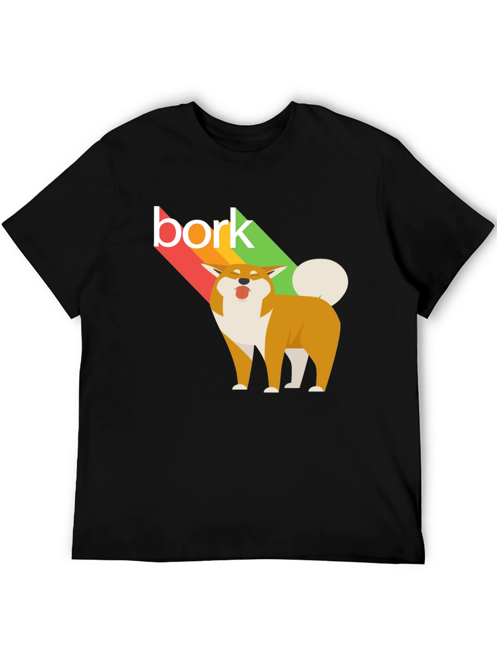 Bork Dog Graphic Tee - Unisex Black T-Shirt