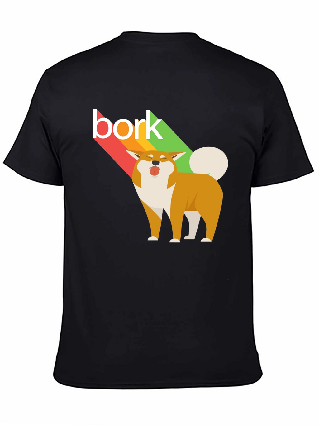 Bork Dog Graphic Tee - Unisex Black T-Shirt