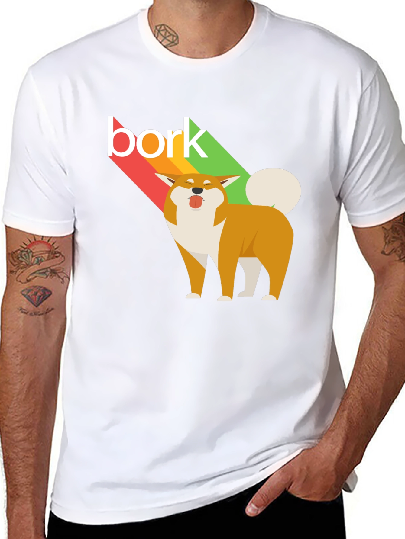 Bork Dog Graphic Tee - Unisex Black T-Shirt