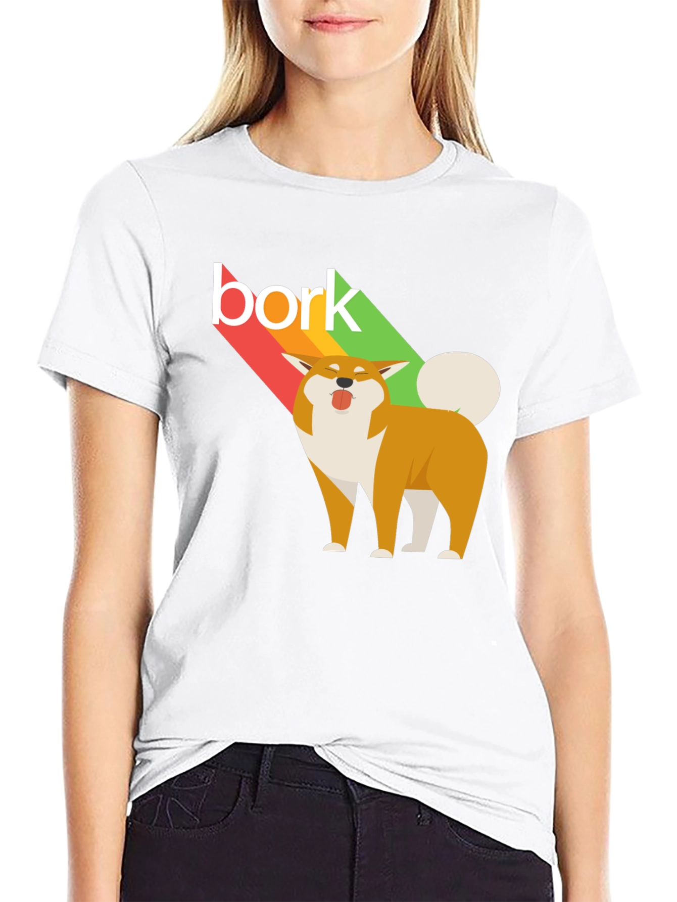 Bork Dog Graphic Tee - Unisex Black T-Shirt