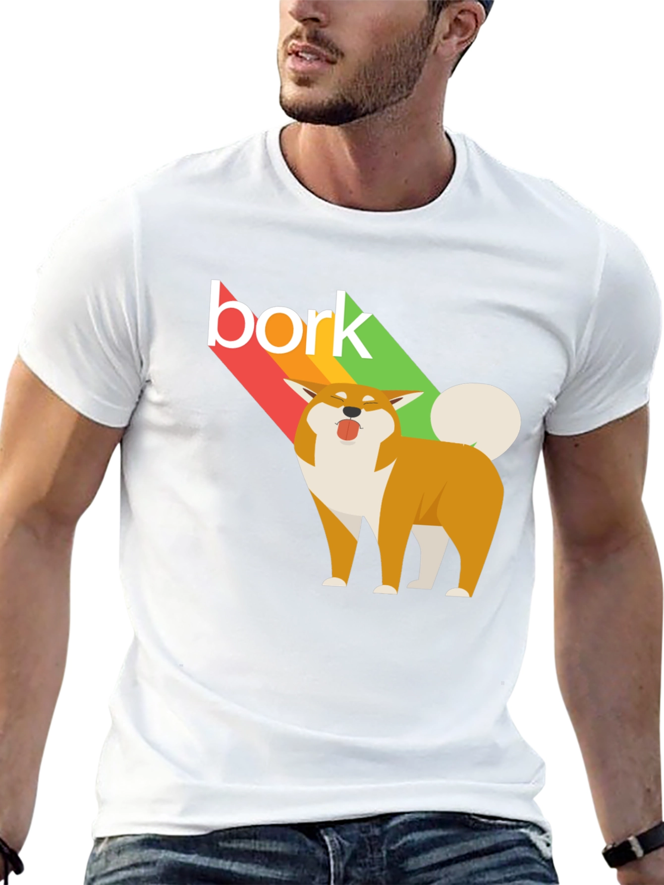 Bork Dog Graphic Tee - Unisex Black T-Shirt