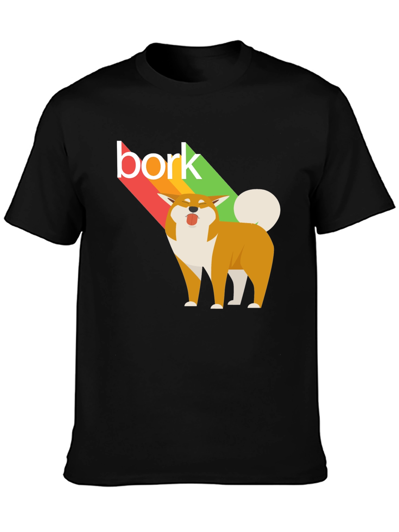 Bork Dog Graphic Tee - Unisex Black T-Shirt