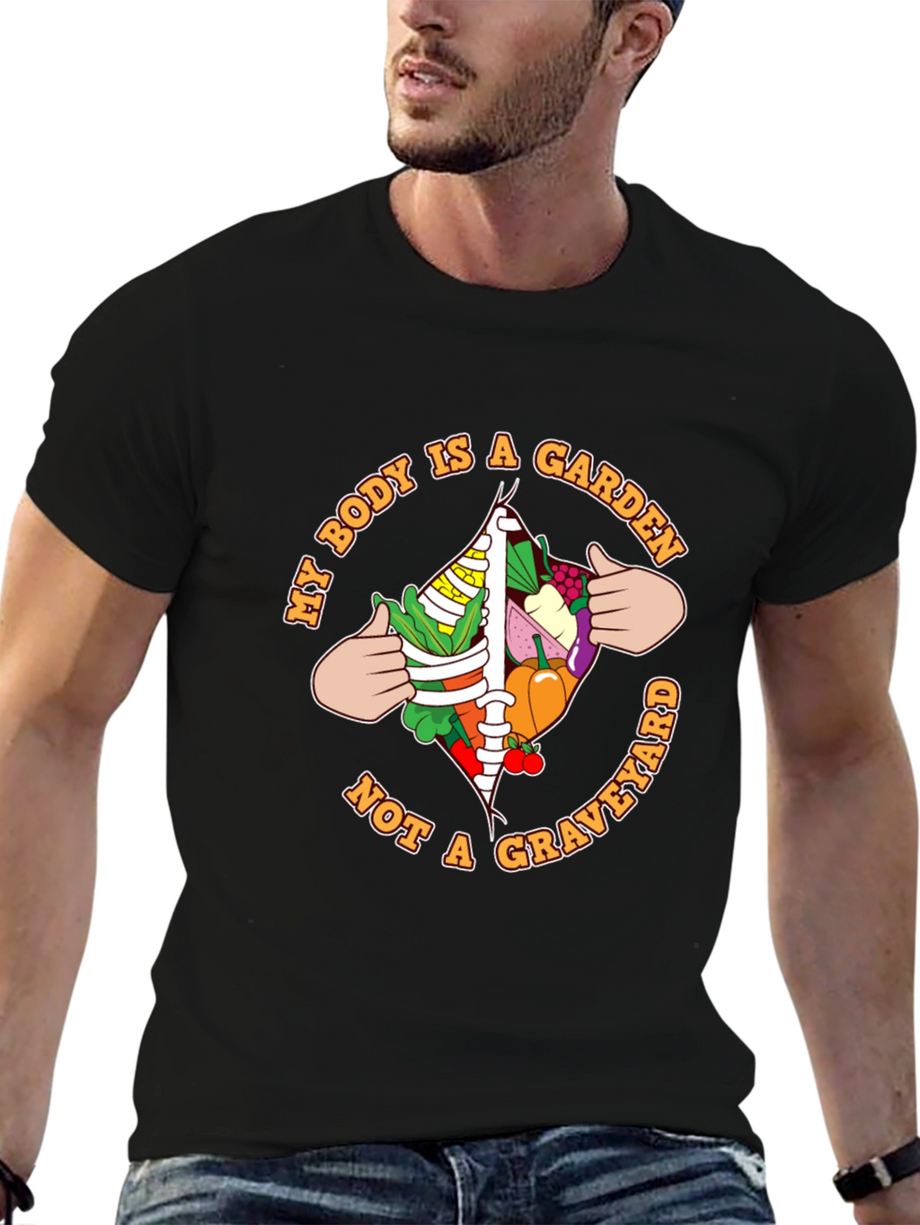 Vegan Garden Body T-Shirt - Eat Your Greens