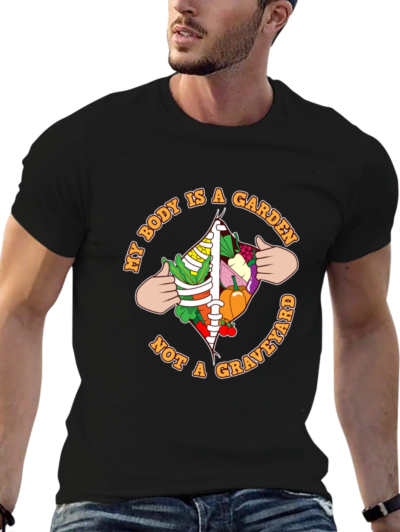 Vegan Garden Body T-Shirt - Eat Your Greens