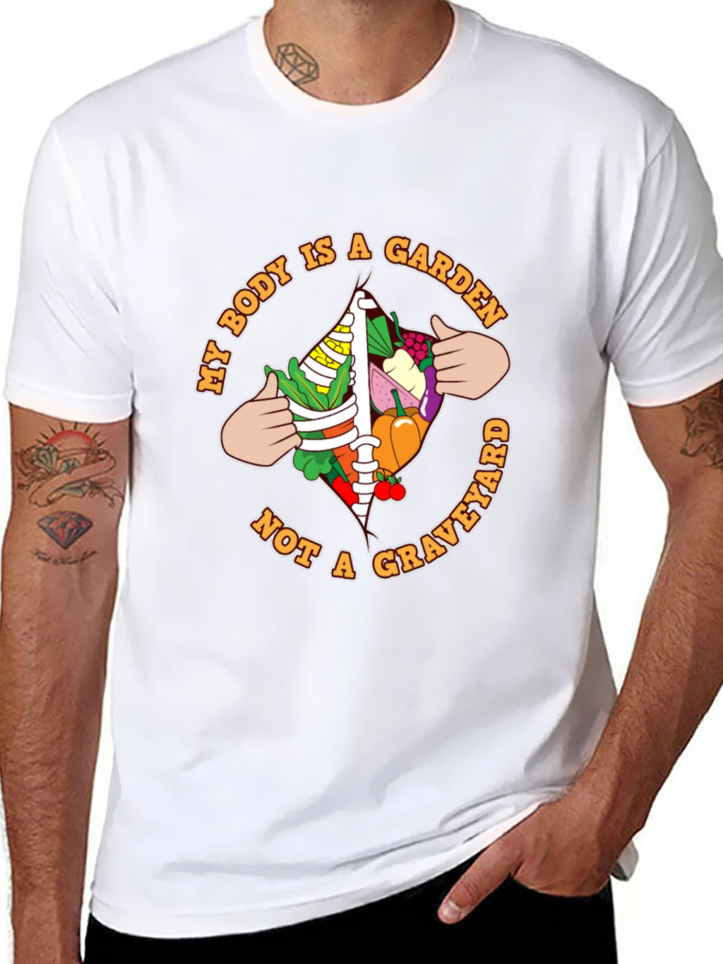 Vegan Garden Body T-Shirt - Eat Your Greens