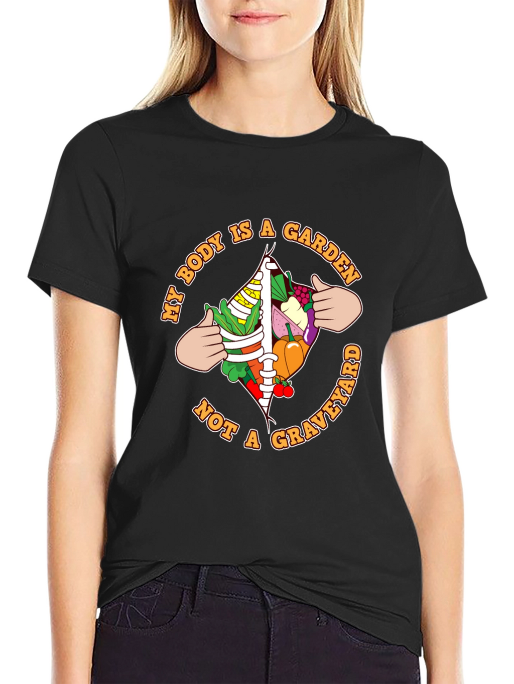 Vegan Garden Body T-Shirt - Eat Your Greens