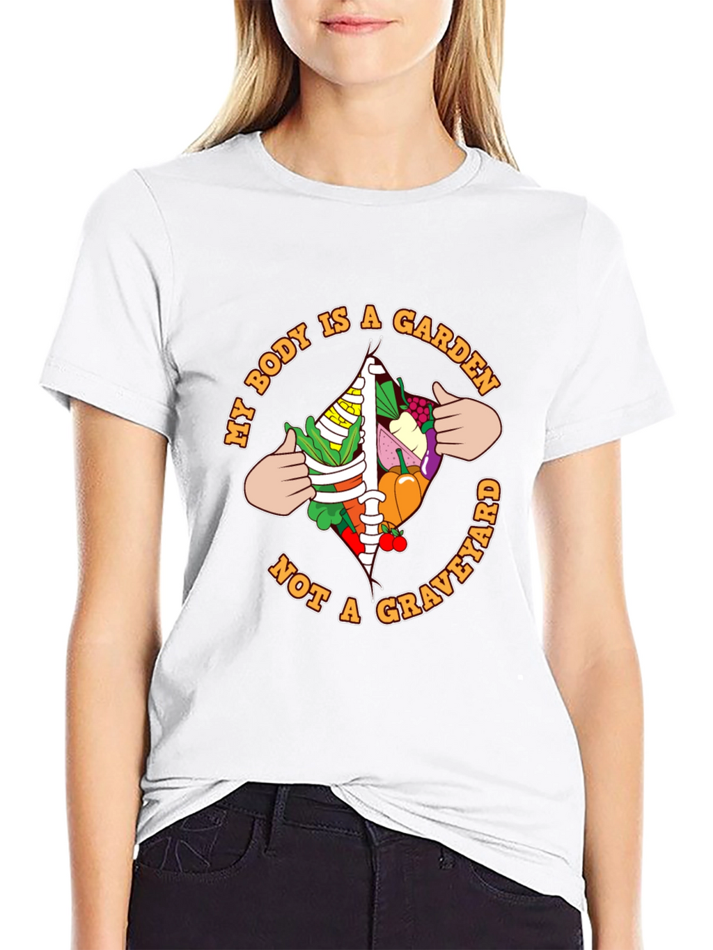 Vegan Garden Body T-Shirt - Eat Your Greens