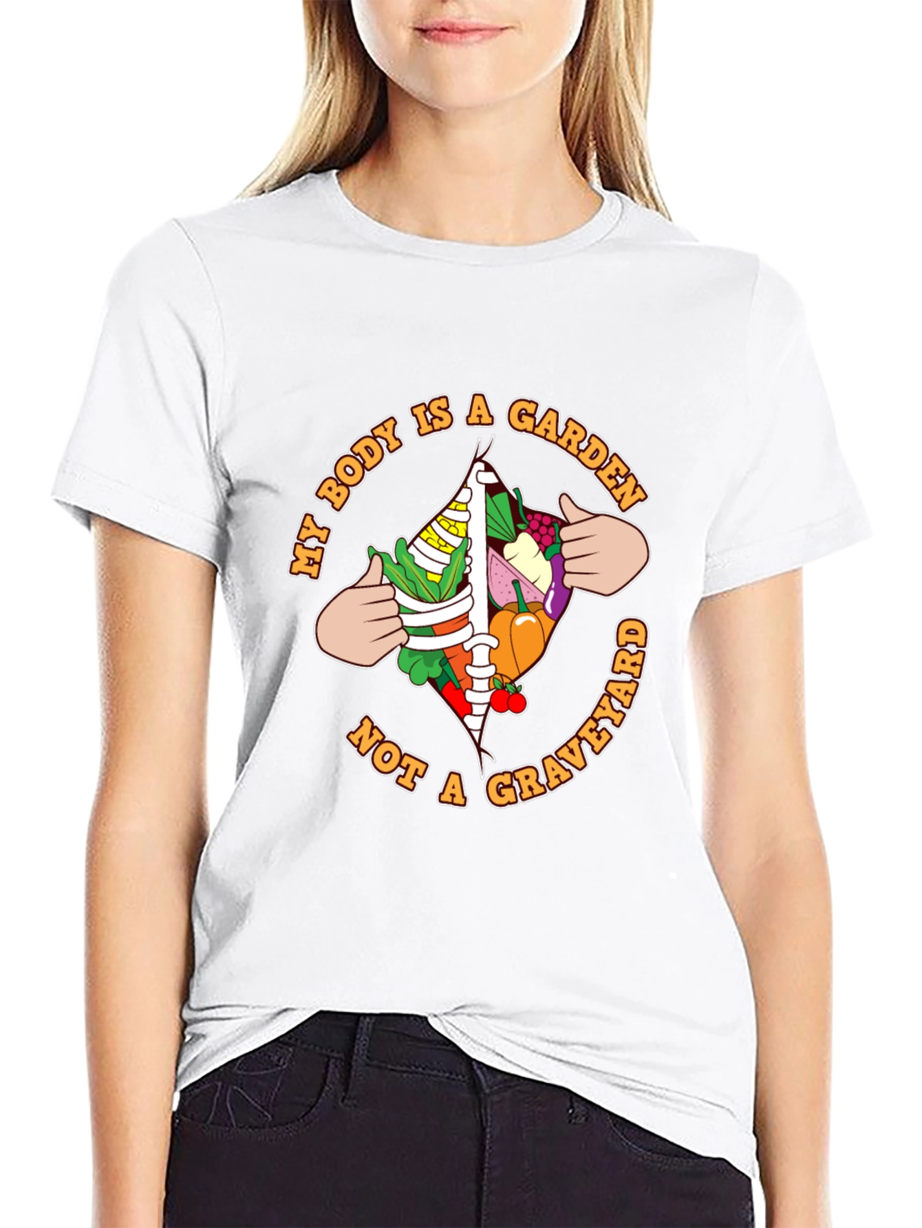 Vegan Garden Body T-Shirt - Eat Your Greens