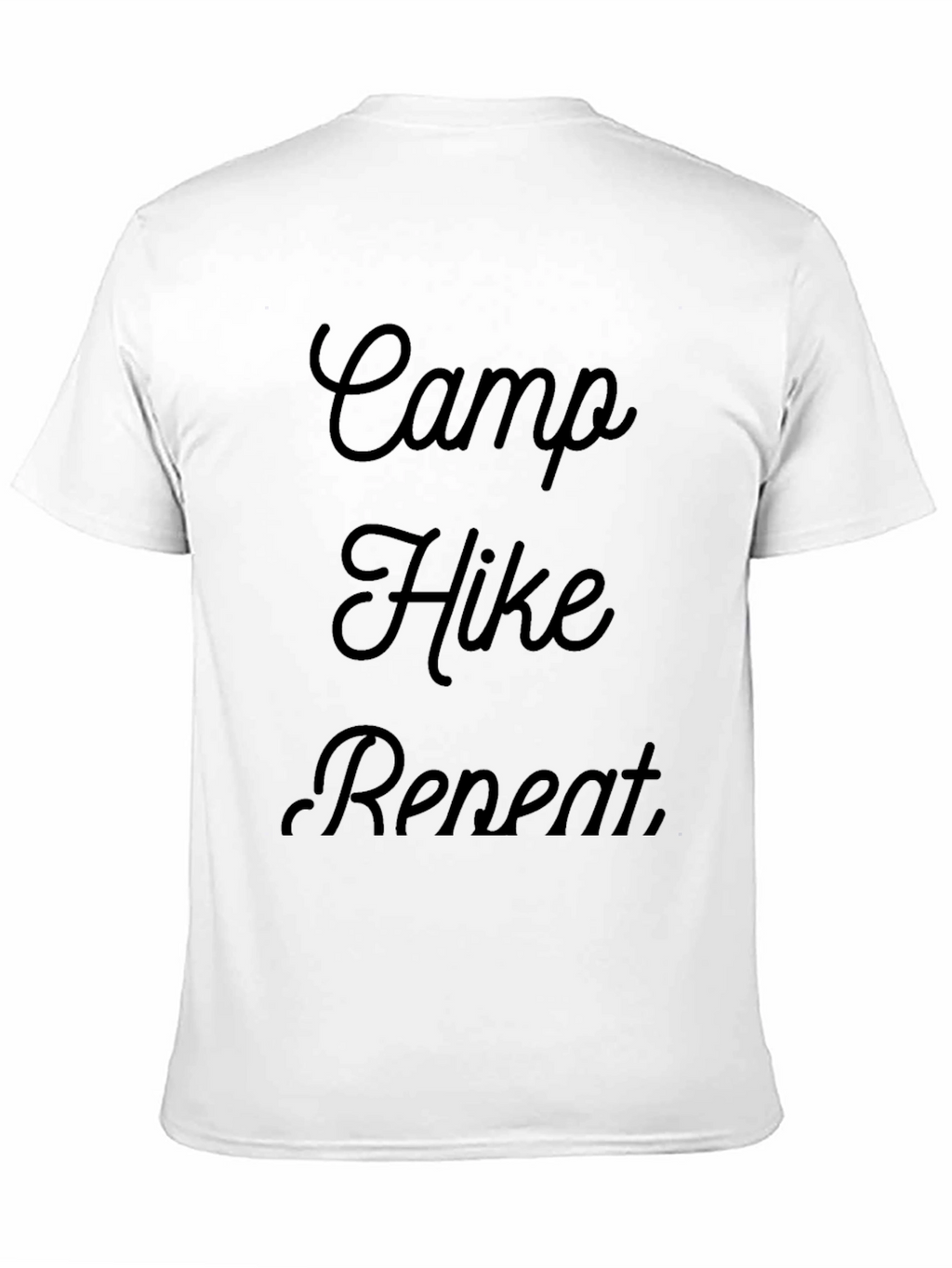 Camp Hike Repeat Black Graphic T-Shirt