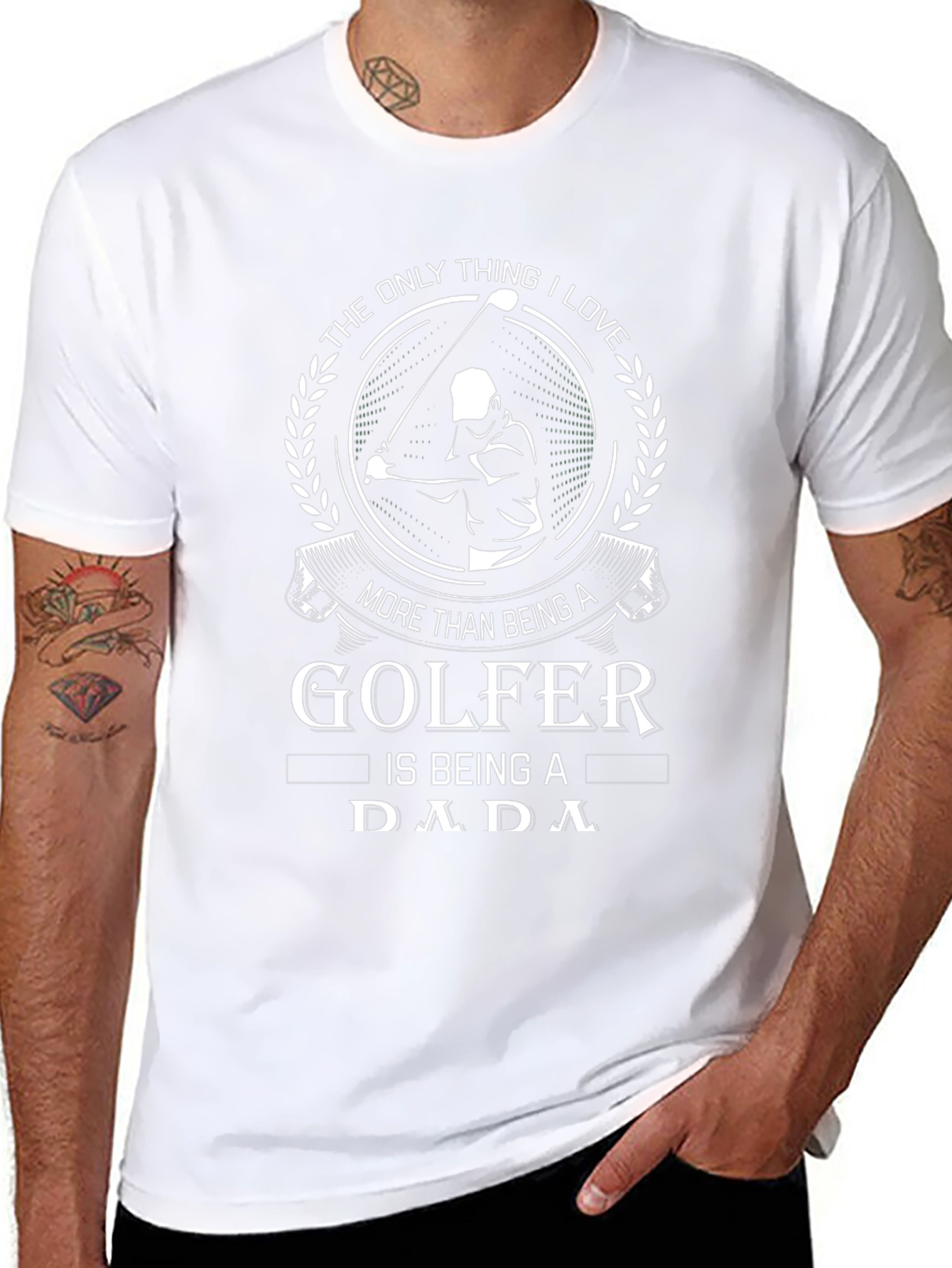 Golfer Dada T-Shirt - Gift for Golfing Dads