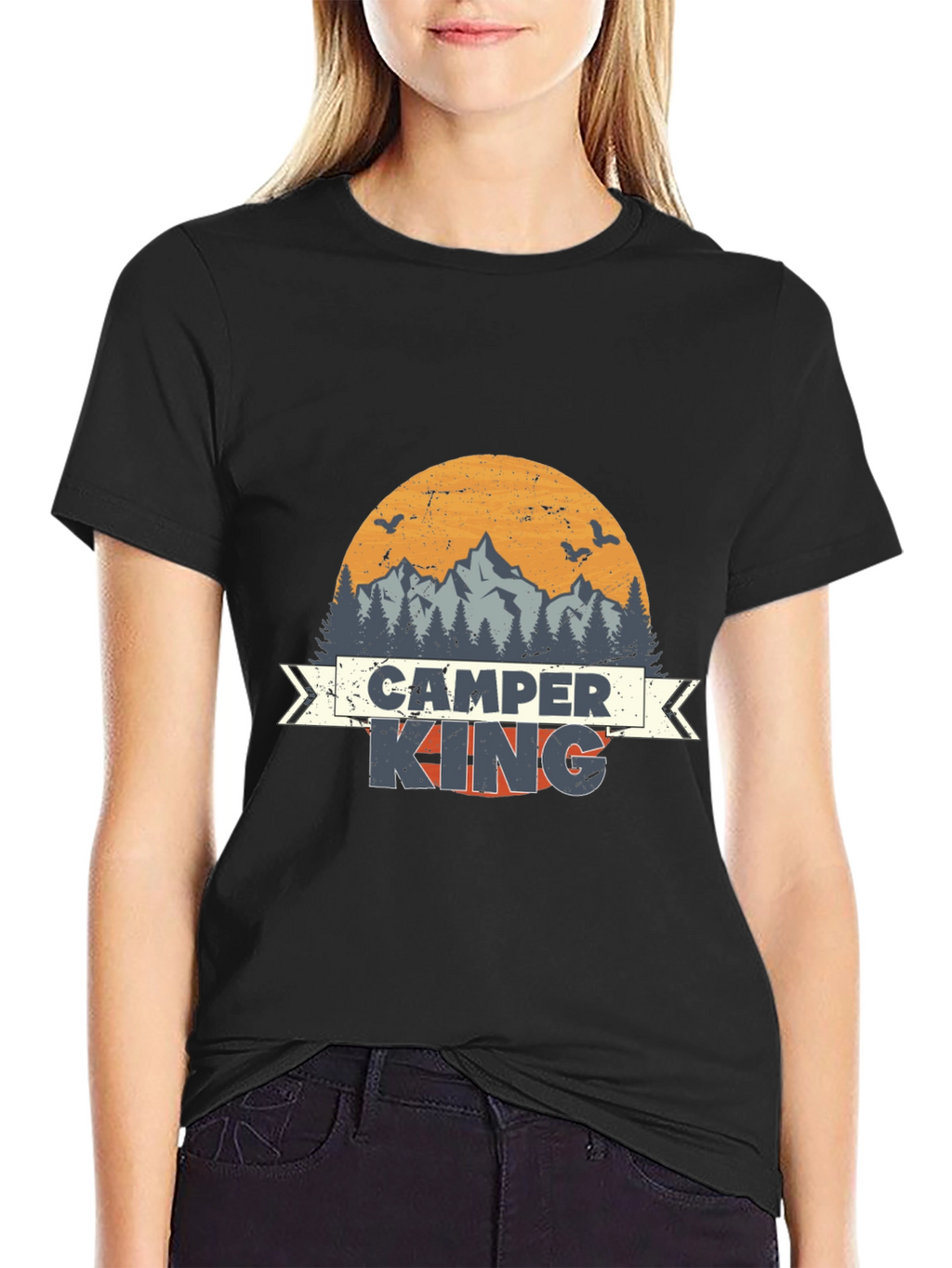 Camper King Graphic Tee | Outdoor Adventure Shirt