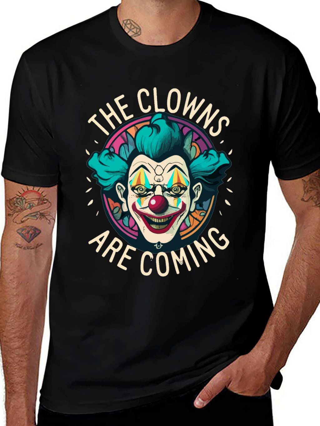 The Clowns Are Coming Graphic Tee