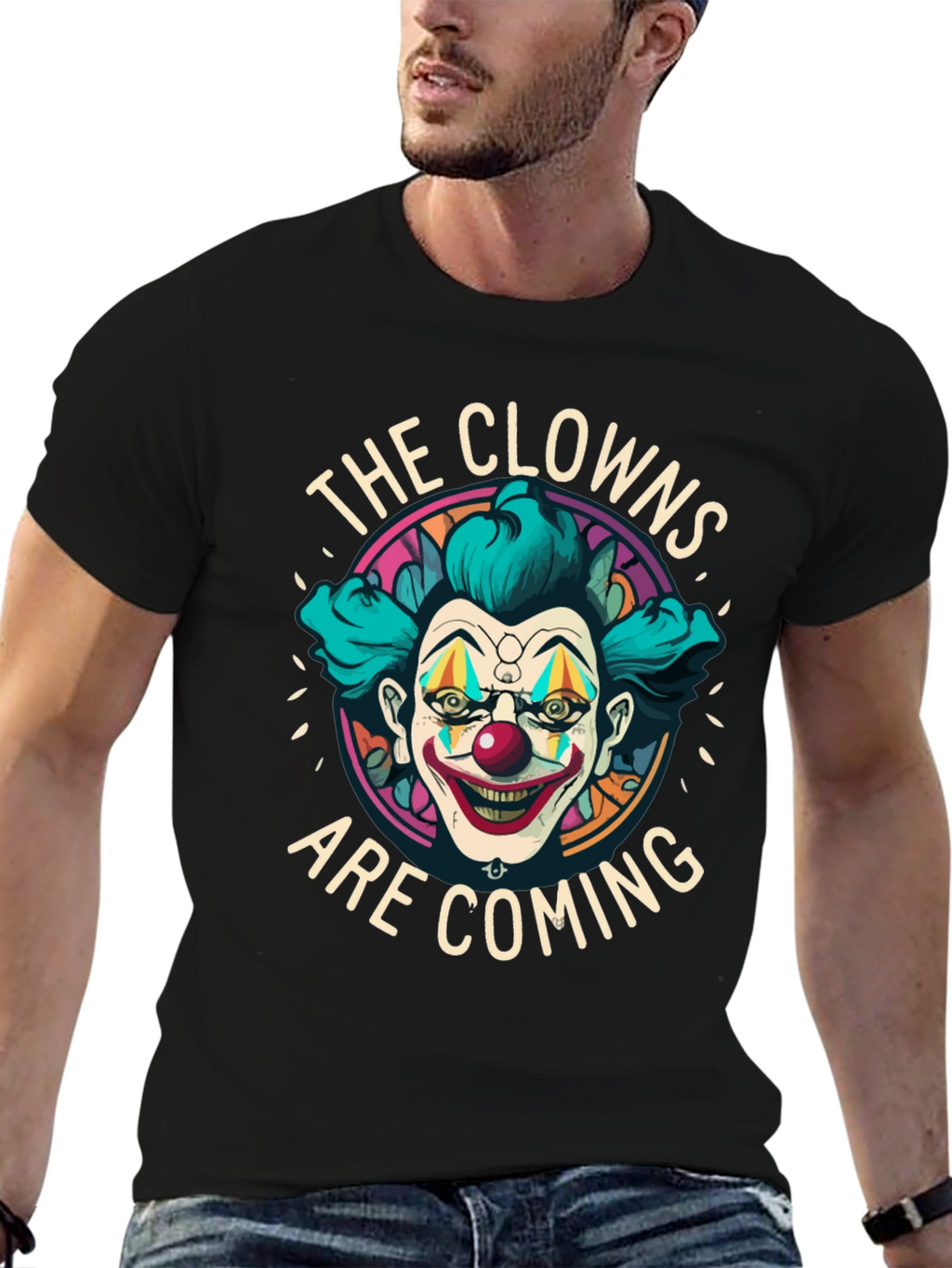 The Clowns Are Coming Graphic Tee