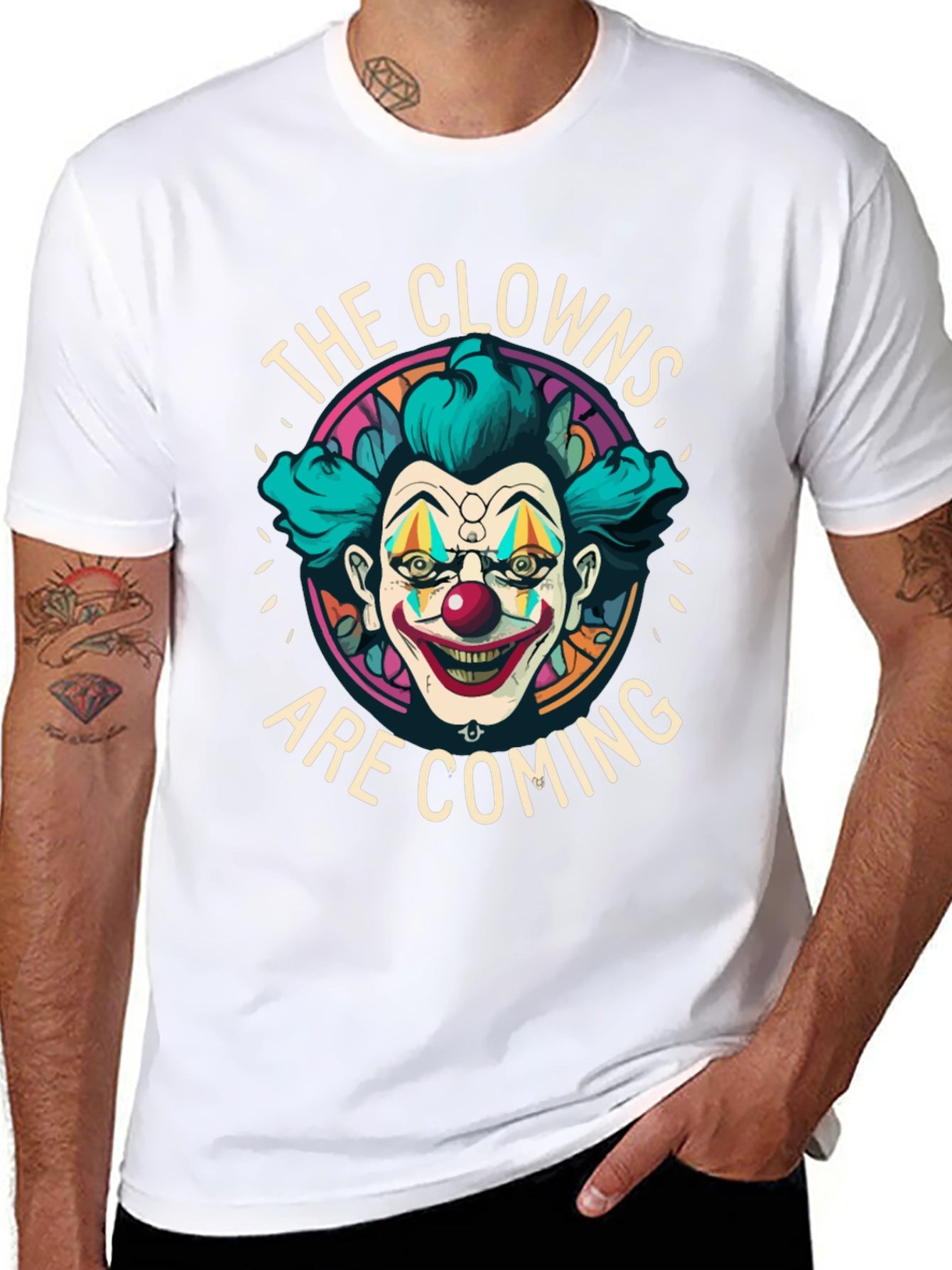 The Clowns Are Coming Graphic Tee