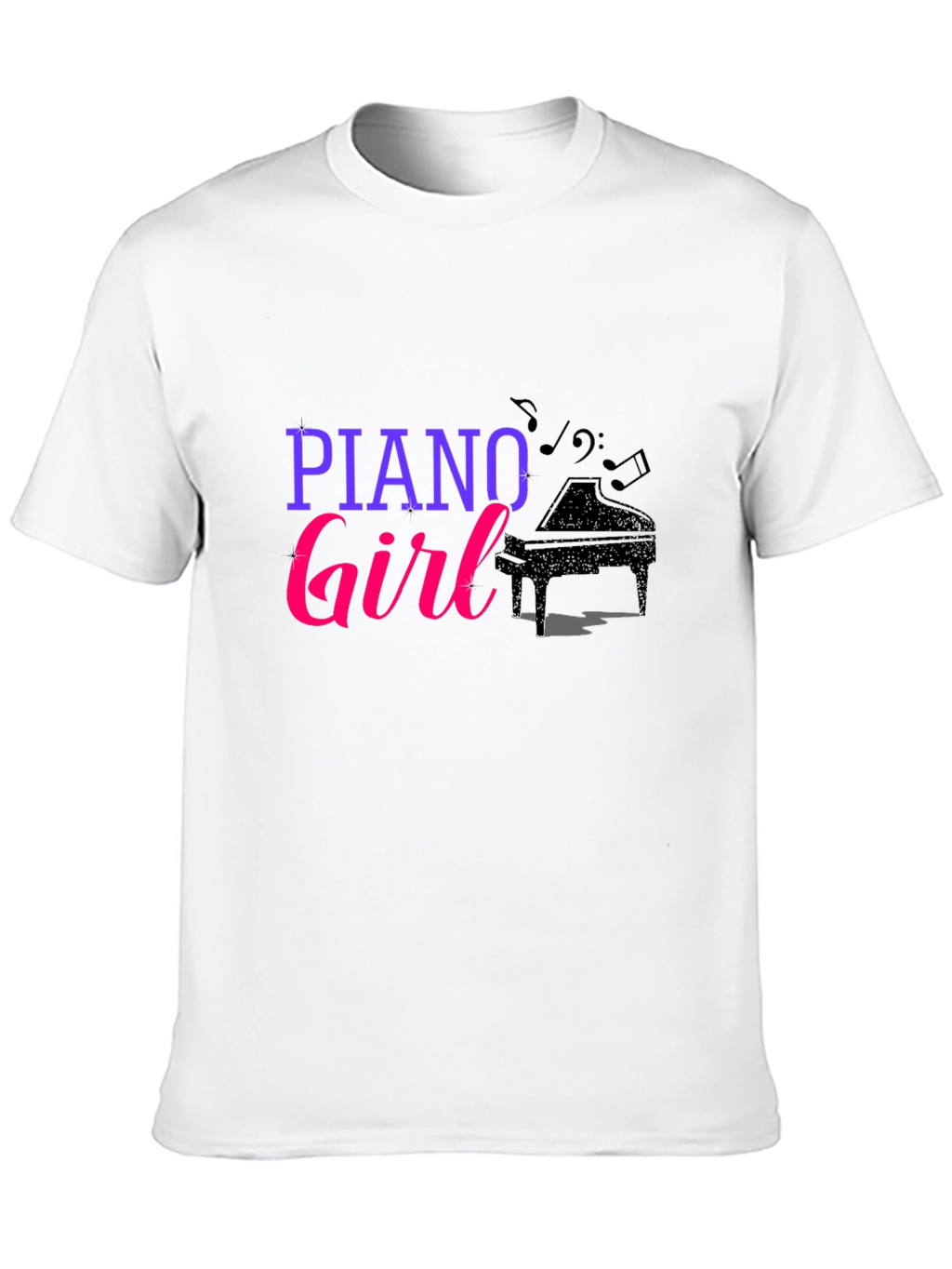 Piano Girl Graphic T-Shirt