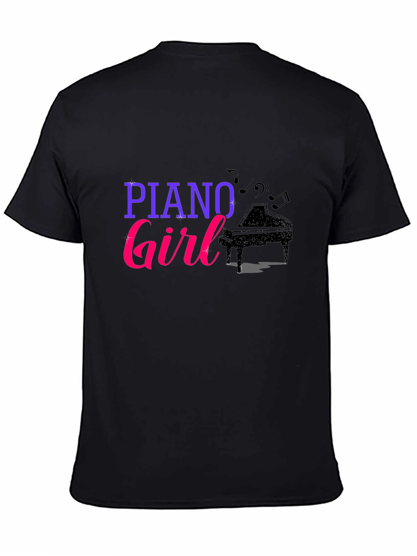 Piano Girl Graphic T-Shirt