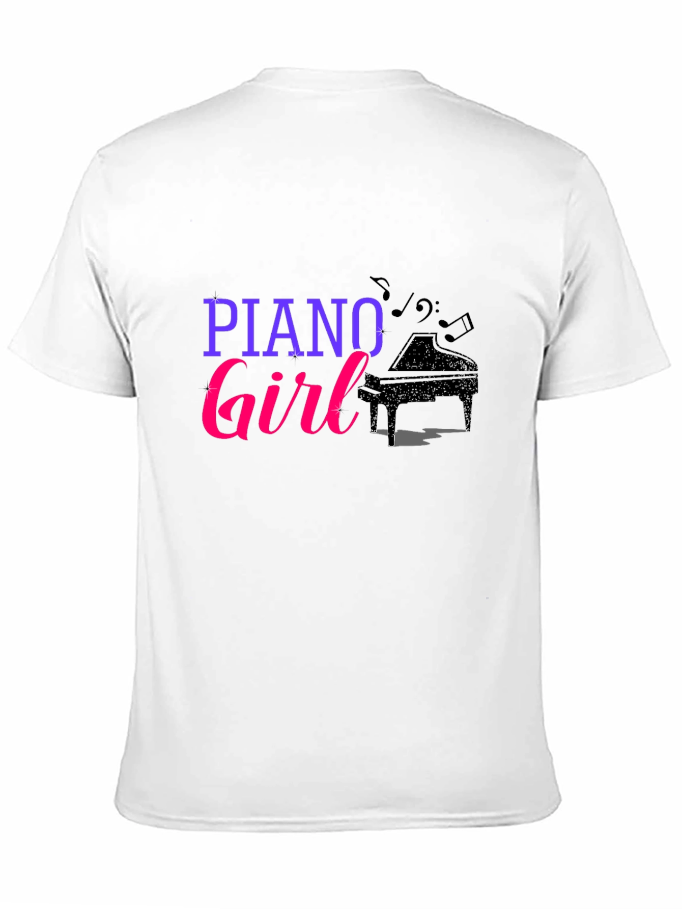 Piano Girl Graphic T-Shirt