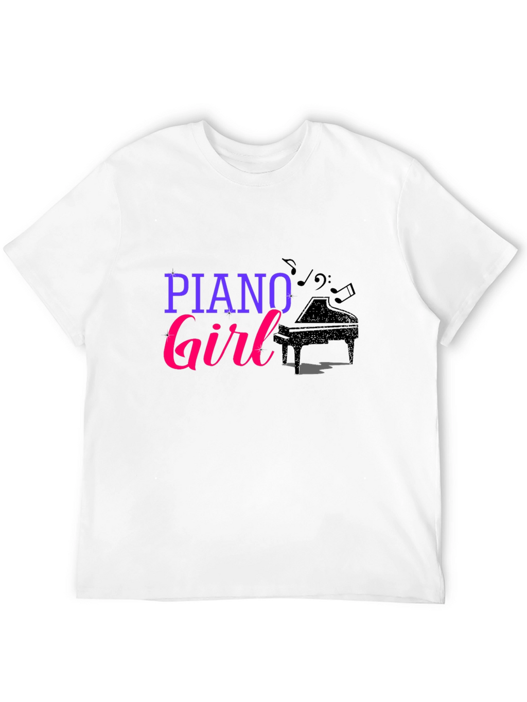 Piano Girl Graphic T-Shirt