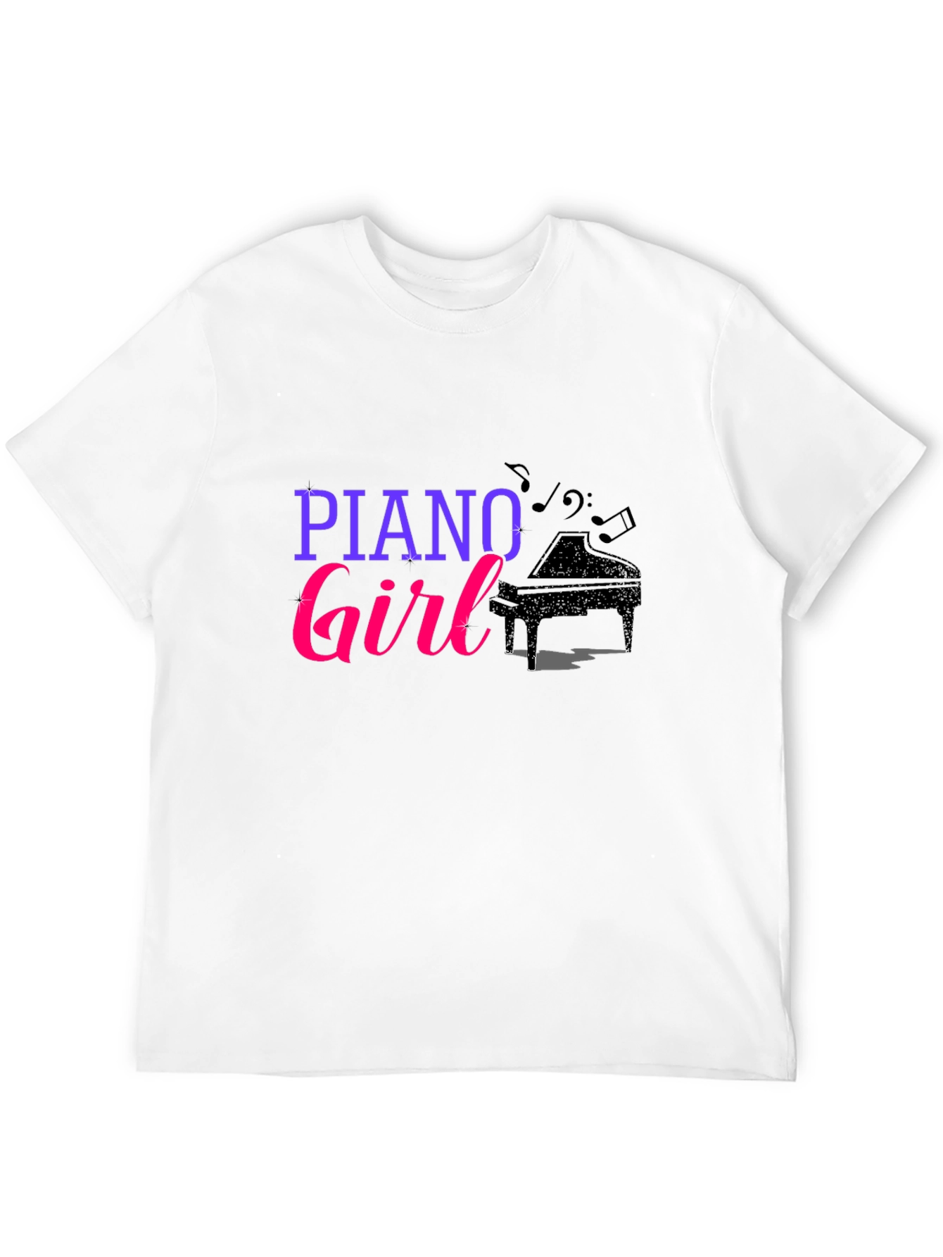 Piano Girl Graphic T-Shirt