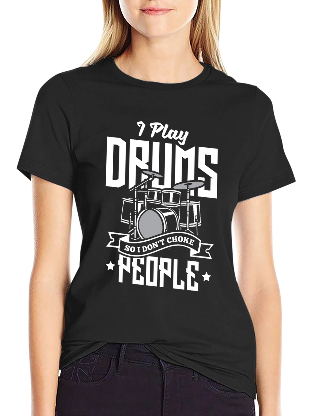 I Play Drums T-Shirt: Funny Musician Tee