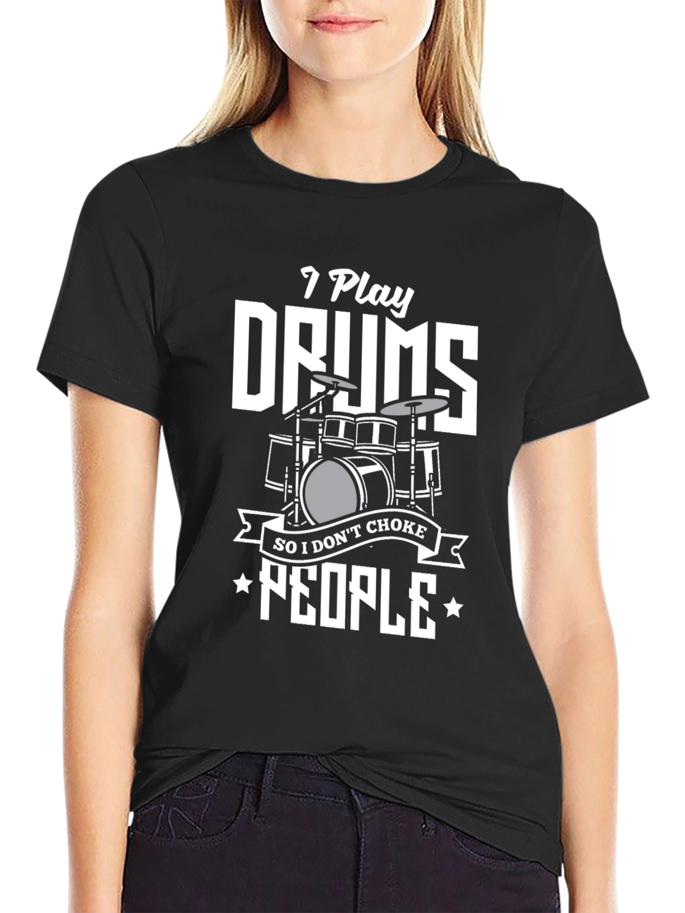 I Play Drums T-Shirt: Funny Musician Tee