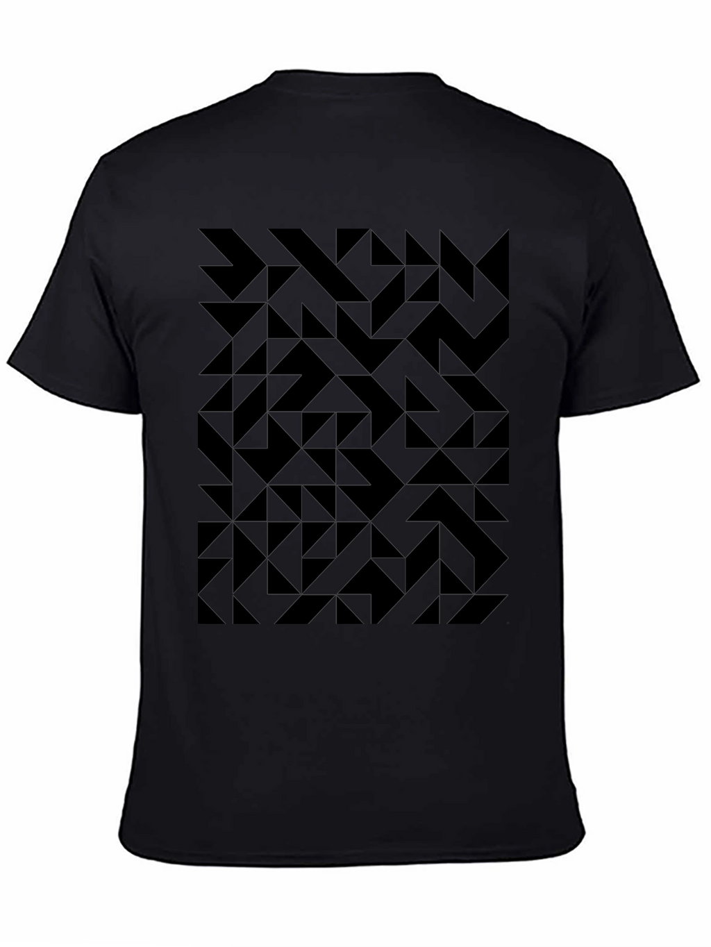 Geometric Black T-Shirt: Modern & Stylish